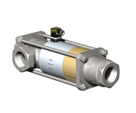 Соленоидный клапан MK 15 DR NC 24VDC G3/8"  0-16 бар, Воздух/гелий, латунь,  LED, 2 индуктивных концевых выключателя, 3/2 НЗ ID397852