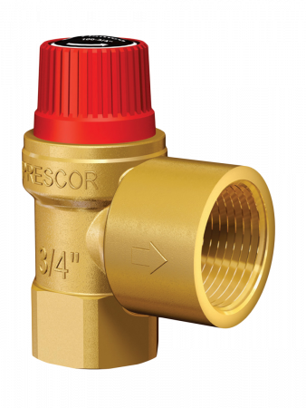 Prescor 170 3/4"x3/4' (внутр. резьба), клапан предохранительный, Рсраб=3,0бар, Tmax=120 C