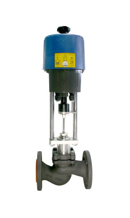 ГРАНРЕГ КМ125Ф - 032- 15,0 / СМП0,7 - 220В Клапан регулирующий Ду32 Ру16 ф\ф   dP = 7,4bar, tmax = 250oC
