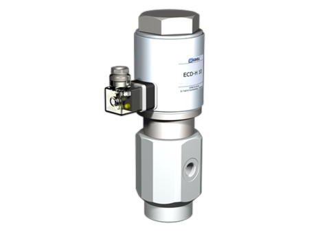 Клапан соленоидный ECD-H 10 NC G3/8" 0 – 200 бар, вода 30°C, нерж.сталь, LED, НЗ, 2/2,  Ду 10 мм, ID221822