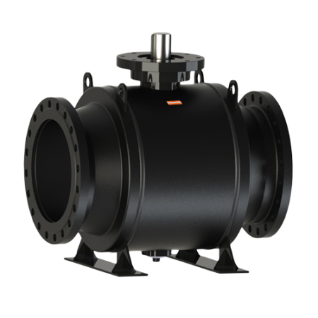 БИВАЛ® Кран шаровой стальной  КШТ.14.350.25 Ф/Ф(полный проход)   Ду 350 Ру 25 с голым штоком