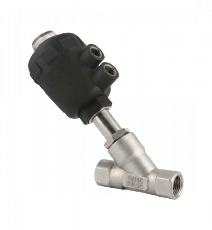 PP1090.04 (PP91.04) Клапан с пневмоприводом НЗ G3/4"  20мм -1...16 бар  -10...+180С PTFE привод 50мм