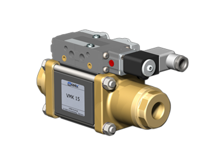 Клапан с гидроприводом VMK 25 DR NC G11/4" 3/2 НЗ, 0-100 бар, минеральное масло, латунь, LED, упр. давление 10-30 бар, 